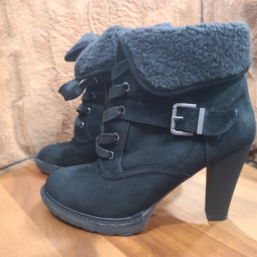 Above ankle high heel boots